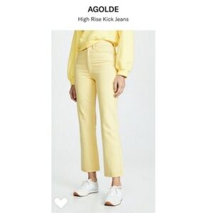 Agolde high rise kick flare jeans